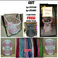 DUYAN FOR BABY LARGE SIZE WITH METAL STAND WITH FREE SWING CHAIR