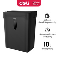Deli Automatic Paper Shredder Cutter Shredder Machine Office Supplies 5 Sheets 10L Bin