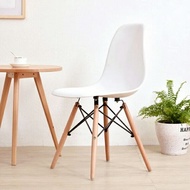 BEST BUY (READY STOCK) Design Eames Chair White ikea Seat Wood Legs Chair