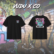 [ VUDU X CO ] T-Shirt jalan Streetwear (basic t-shirt) kain 100% cotton. RABBIT