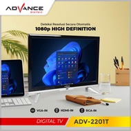 Televisi Led Digital Advance ADV-2201T TV HD 22 inch Crystal Design FULL HD TV LED Digital Original Garansi Resmi  / M