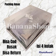 Kotak Hantaran Seserahan Lamaran Pernikahan Hiasan Mahar Lengkap 1 set isi 4 Kotak