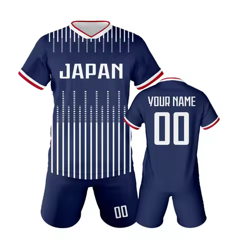 Japan Custom Soccer Jersey Kit for Kids Personalized Football Uniform with Name Number Boys Girls So