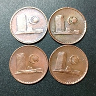 Malaysian 1st Series 1 Cent 1978 ( 4 Coins )