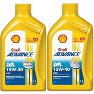 4T Shell Advance Minyak Hitam 4T Ax3 SAE40 Ax3 20w40 Ax5 15w40 Ax7 10w40 LongRide Power