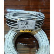 AWG CABLE 20X2 STRING 30M BLACK WHITE / Awg20x2 Cable