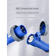 Industrial Plug Socket Connector Three-Phase Electricity 3/4/5 Core 16A/32A Waterproof Aviation Plug