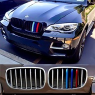 BMW E70 X5 / E71 X6 三色飾條 烤漆款 水箱罩三色條 寶馬改裝鼻頭卡扣式三色條 中網 飾條