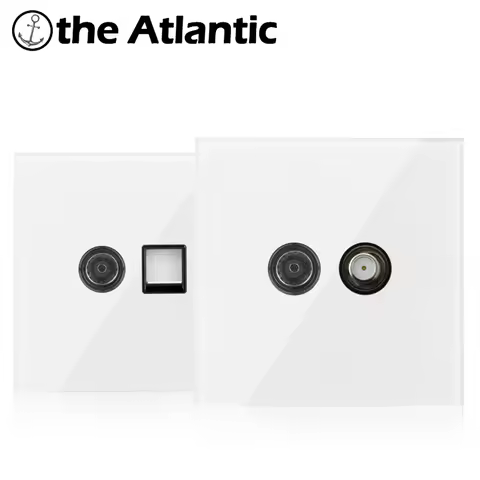 RJ45 Cat5e Telephone Cat3 Computer Data Satellite TV Television Signal Jack Wall Socket PC Data Jack