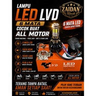 6-SIDED MOTORCYCLE HID LED LAMP (HEAD LAMP) 35 WATT, 3 CABLES H4/H6 QUALITY
