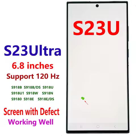With Defect Super AMOLED 120HZ For Samsung S23 Ultra 5G LCD SM-S918B/DS S918U Display Touch Screen D
