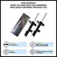 Kia Carnival YP Front Left And Right Supermax Absorbers (54651/54661-A9000)