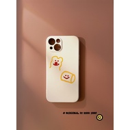 苹果手机壳 17 pro max case Sarung telefon silikon all-inclusive iphone12 yang ringkas dan comel