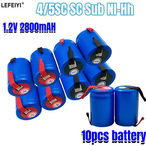 2800mAh 4/5 SC Ni-CD Battery 1.2V Sub C batteries with tab for Power Tools