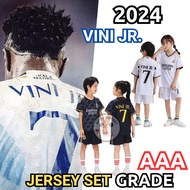 Kids football jersey set vini jr real madrid jersi Soccer jersey football jersey vini jr