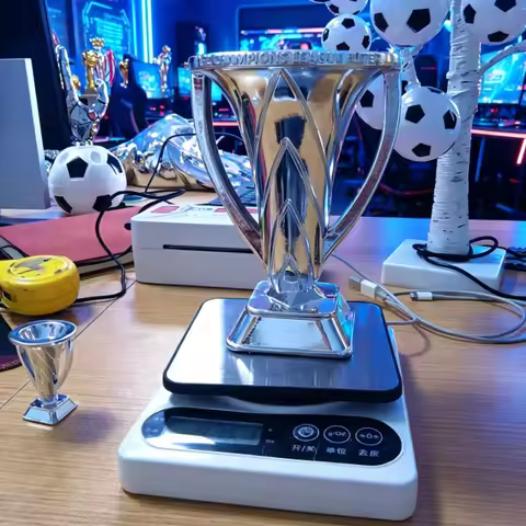 New Style 2026 5CM AFC Asia League Champions Trophy Soccer Champion Elite Cup Souvenirs Award Kids S
