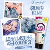 Dixmondsg Silver Blue Hair Dye - Long-Lasting Ash Colors (1-3 Months) / No Color Shampoo Needed!!