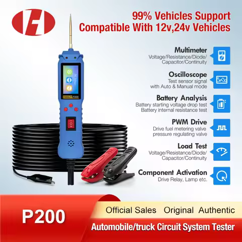 5M P200 Car System Tester Automotive Circuit Diagnostic Tool P100 P100 Pro Circuit Probe Kit Digital