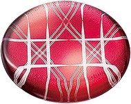 Sunlife O-00864 Chopstick Rest Glass, 1.8 x 2.0 inches (4.5 x 5 cm), Cut Faceted Style, Red, Made in