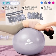 Bettergrow Yoga Ball Fitness Ball Balance Ball Pilates Stability Gym Giant Ball GREY Without Airpump