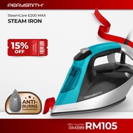 PerySmith E200 Max Anti Burns Guaranteed Steam Iron Steamcare Series (seterika Stim | Iron Steam | s