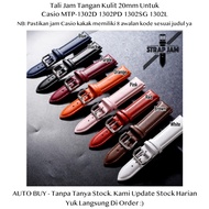 WMN 20mm Leather Watch Strap For Casio MTP-1302D 1302PD 1302SG 1302L - Leather Strap Man Woman