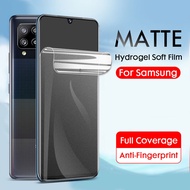 Full Cover Matte Screen Protector For Samsung Galaxy Note 20 S20 Ultra S10 S9 S8 Plus Note 10 9 8 Frosted Hydrogel Film