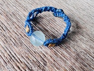 20251133 Macrame 南美蠟線 海藍寶 介指