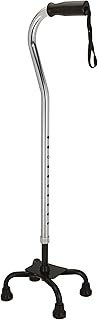 ELKO EL-835 Quadripod Height Adjustable Aluminium Walking Stick - Universal (Silver/Black)