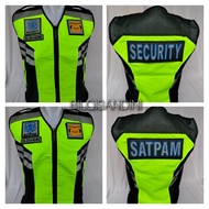 Taslan waterproof security mesh vest for security guards vest security guard vest security hitam ves