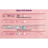 (1 Piece) San Rio 30 cm Folding Ruler 30 cm Folding Ruler/ GXIMP 919 Folding Ruler/ (1 Piece)