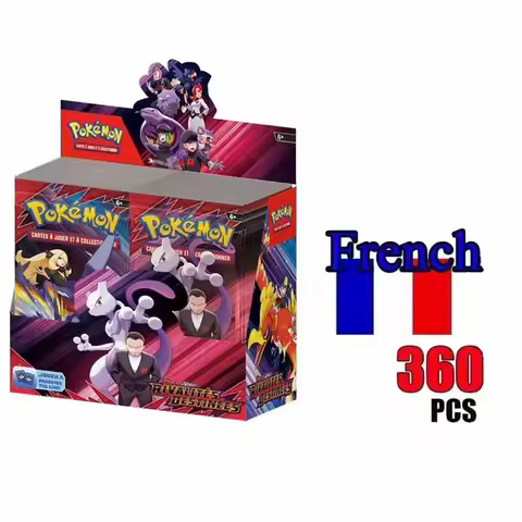 *French DESTINED RIVALS 360Pcs Pokemon Card Journey Together Stellar Crown 151 Ultra Prism English B