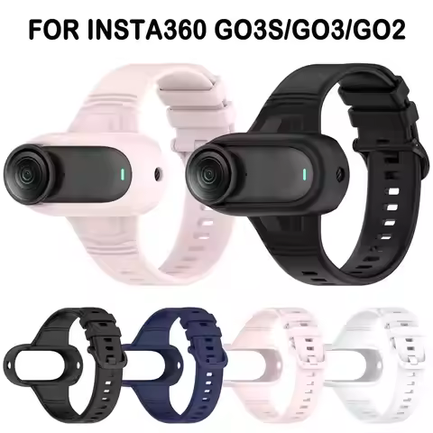 Silicone Hand Wristband Anti-Drop Replacement Wrist Strap Adjustable Camera Mount for Insta360 GO3S/