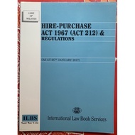 Hire Purchase Act 1967 Act 212 & Regulations (Akta Sewa Beli 1967) Buku Undang - Undang Malaysia