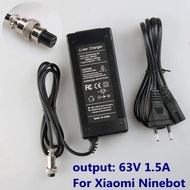 เอาท์พุท63โวลต์1.5A ชาร์จแบตเตอรี่ซัพพลายสำหรับ Ninebot Ninebot มินิ ProSmart สกูตเตอร์ Ninebot อุปกรณ์สเก็ตบอร์ด