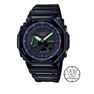[Watchwagon] CASIO G-Shock GA-2100RGB-1A Virtual Rainbow Series Watch Black Glossy Resin Band ga-2100 ga2100 Casioak
