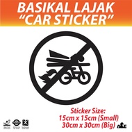 Basikal Lajak | Car Sticker | Pelekat Kereta | Tahan Lama | Kalis Air | High Quality