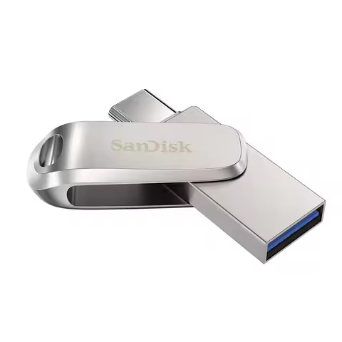 SanDisk SDDDC4 Ultra Luxe USB 3.1 Flash Drive 512GB Type C 256GB Dual Pendrive 128GB 64GB 32GB Metal