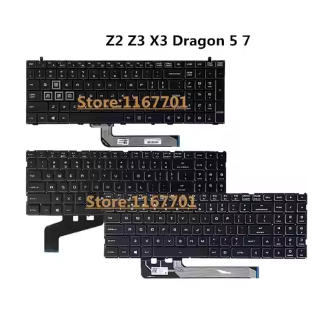 New Laptop US Keyboard For MECHREVO Air Z2 Air-G-S Z1 G65T X3 S2 Z3 Z3 PRO Scaly Dragon 5 7 X3-S MAC
