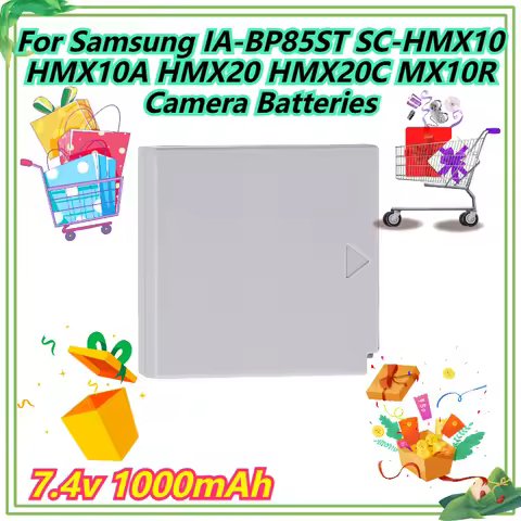 7.4v 1000mAh For Samsung IA-BP85ST SC-HMX10 HMX10A HMX20 HMX20C MX10R Camera Batteries