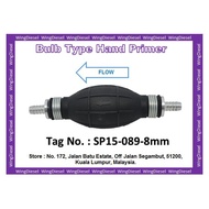 Tag No SP15-089-8mm Common rail diesel fuel pump system's Bulb Type Hand Primer for Toyota Hiace Van