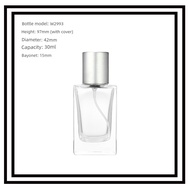 spray bottle perfume bottle Perlu memasang alat Botol minyak wangi kaca lutsinar 50ml botol semburan