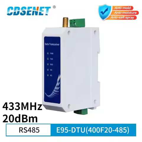 CDSENET 433MHz 20dBm Station Spread Spectrum Modem Transceiver Transmitter E95-DTU(400F20-485) Digit