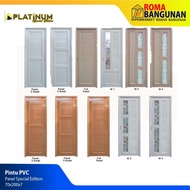 Ori Platinum Pintu Kamar Mandi / Pintu Toilet Pvc Aluminium Minimalis