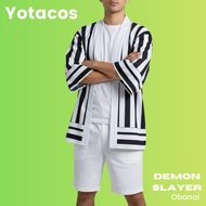 Haori Cardigan Anime Demon Slayer Obanai Iguro Japanese Cosplay Costume YOTACOS
