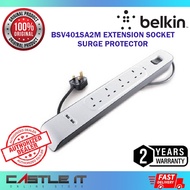 Belkin BSV401SA2M Extension Surge Protector 4-PLUGS With 2-USB 2.1A 2Meter