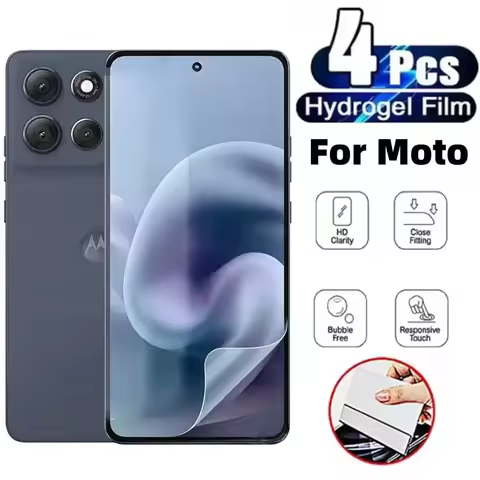 3-4Pcs Screen Protector Hydrogel Film For Motorola Moto G84 G54 5G G14 G67 G57 G77 G17