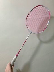 極新 YONEX NANOFLARE 70羽球拍4U白X胭脂紅(NF70) 二手球拍