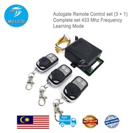 Autogate Remote Control 433Mhz Set With 3 Transmitters &amp; 1 Receiver (Learning set)