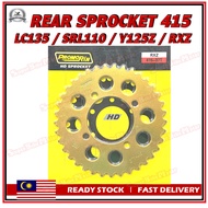 YAMAHA LC135 / Y125Z / SRL110 / RXZ - PROMORIN GOLD 415 RACING Sprocket [34T / 35T / 36T / 37T]